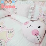 سرویس خواب کودک 9 تکه مدل Velvet Pink Rabbit